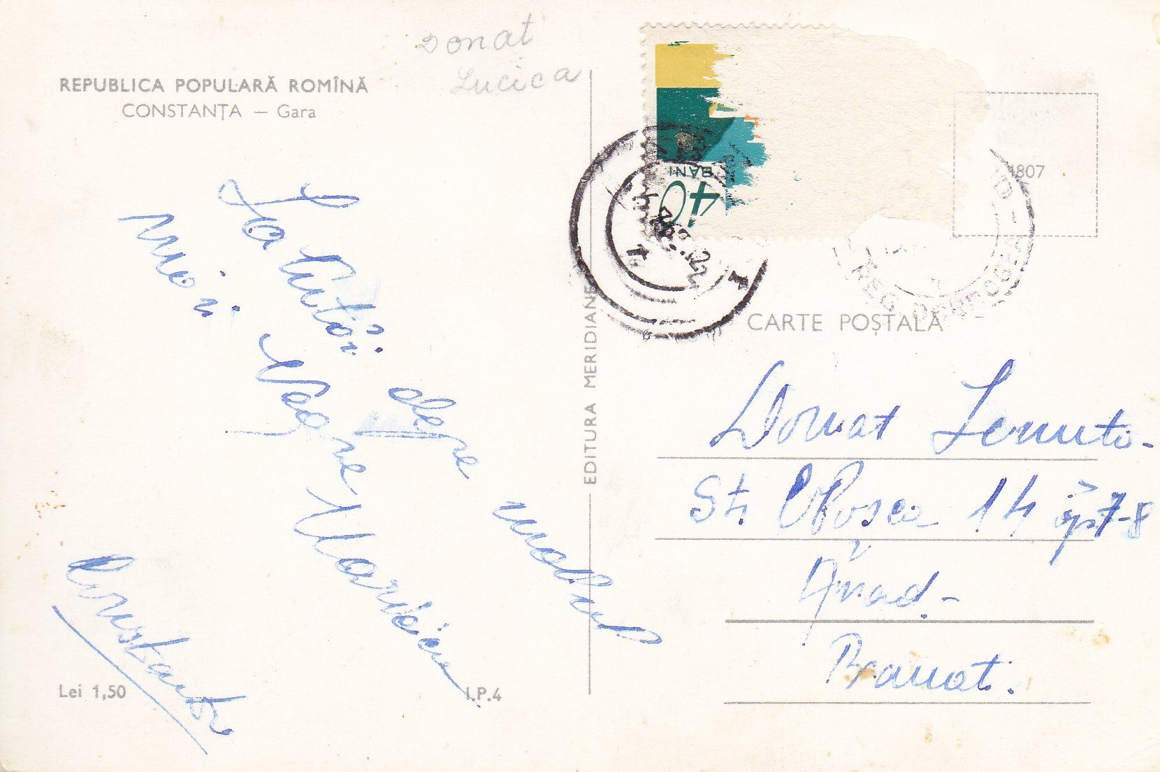 Cartoline postali: Rumänien CFR Bahnhof Gara Constanta – Usato da Luzern venduto da Pinot88 1