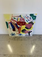 Abstrakte Kunst, Buntes Bild, Guter Zustand, Frühlingsdeko (