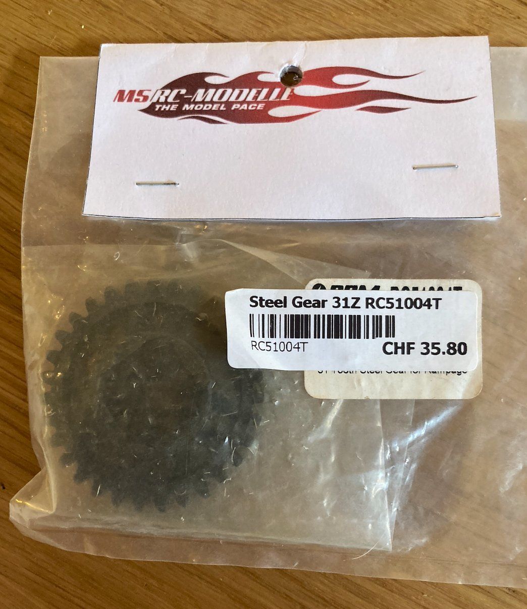 Modellismo RC: 31 Tooth Steel Gear 51004T – Nuovo e nell'imballaggio originale da Trélex venduto da Arnaudyak 1