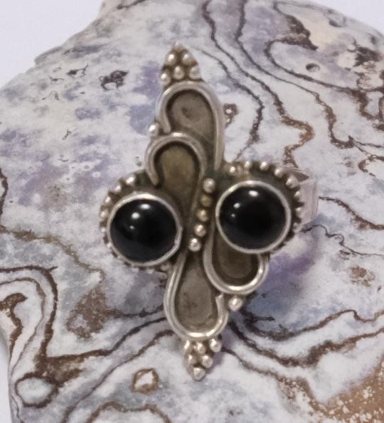 Anelli: Silberring Onyx Vintage – Usato da Zürich venduto da Melody2000