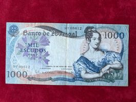 PORTUGAL - Mil Escudos 19 Maio 1967 - Dona MARIA II