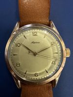 Herren Uhr Alpina Handaufzug Lederband guter Zustand