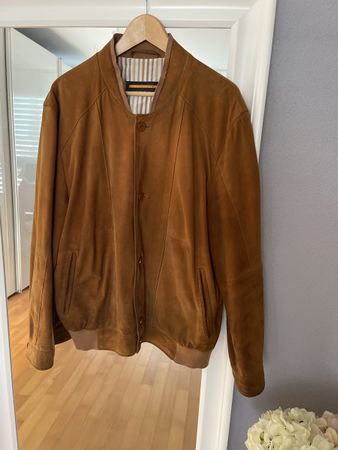 Herren Wildlederjacke Grösse 52 Braun