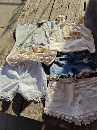 Sommer Kleider Set Mädchen Shorts Tops Grösse 158-164