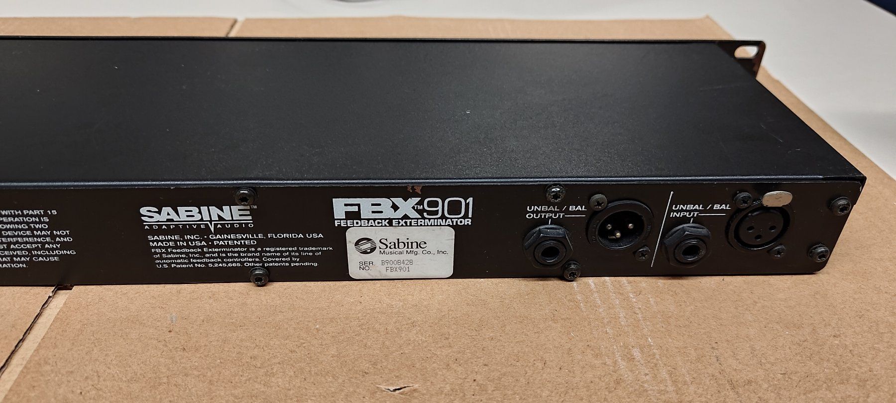 Equalizzatori: Sabine FBX901 Feedback Terminator – Usato da Unterägeri venduto da sumatronic 6