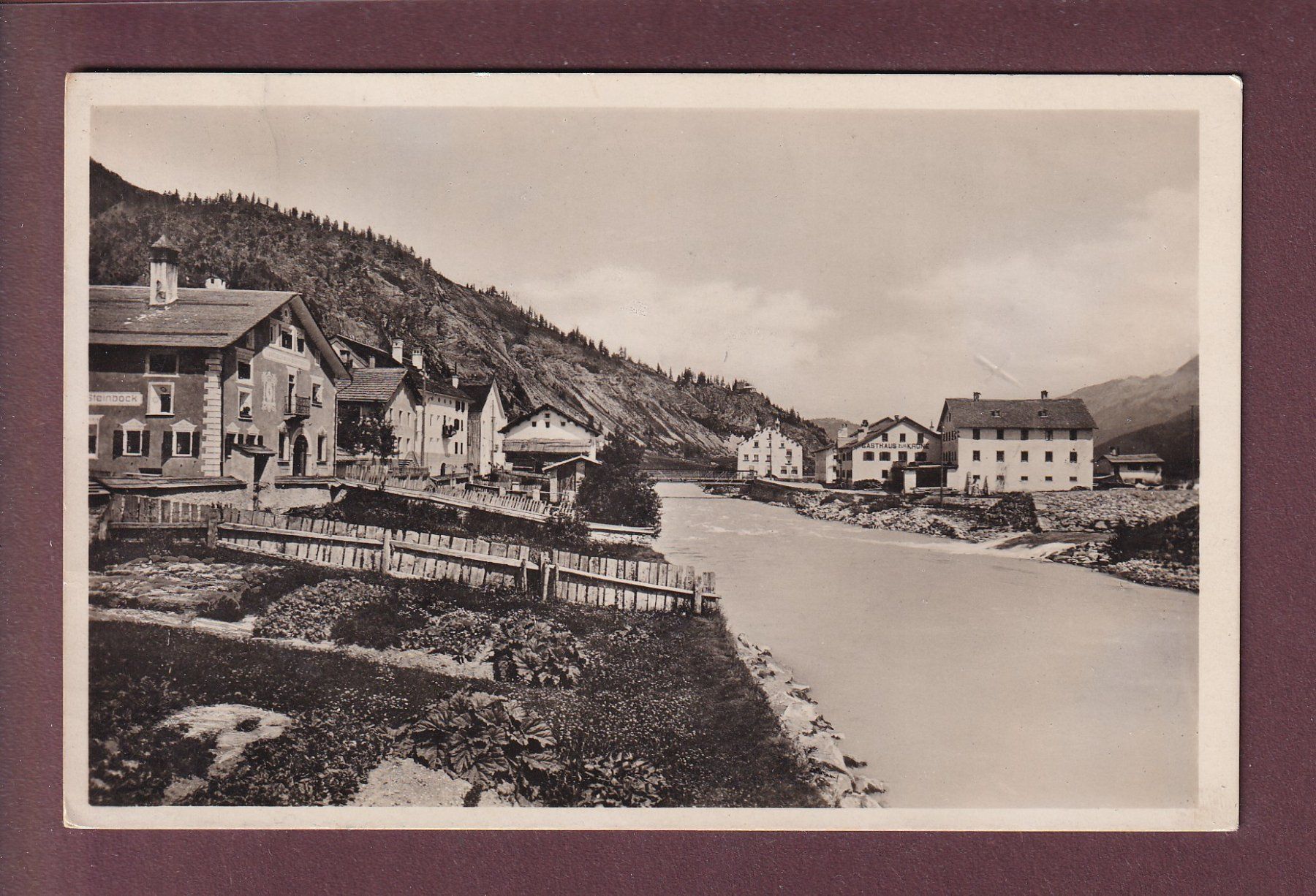 Cartoline postali: Ponte am ALBULAPASS - 1933 – Usato da Pully venduto da nicecards