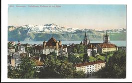 AK ca. 1910 Lausanne Kathedrale, Chateau, Alpes, 👍