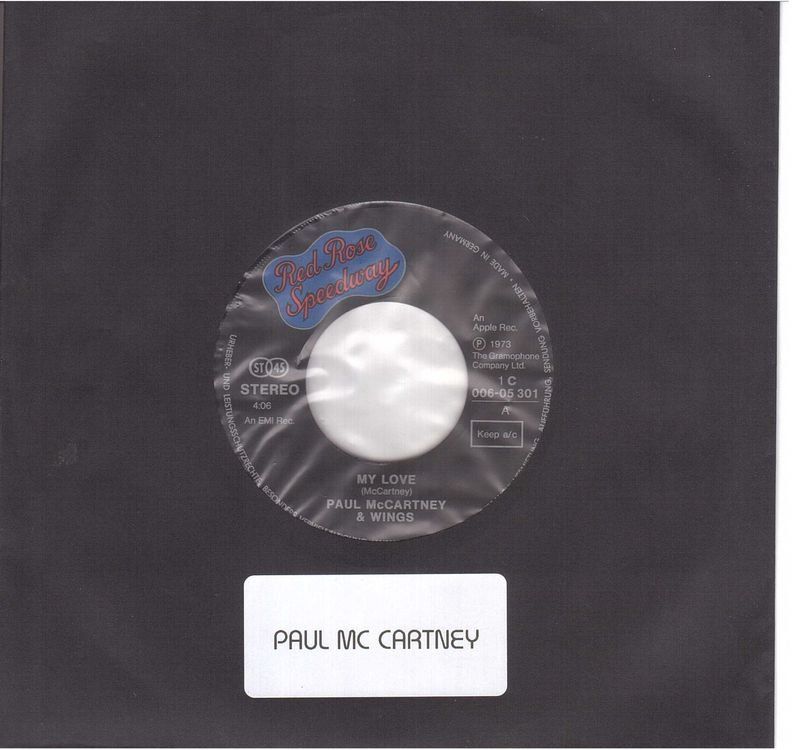 Dischi in vinile: Paul McCartney  --  My love  Single7 – Usato da Oberwil (Dägerlen) venduto da thealbum