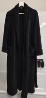 Kuschliger schwarzer Lauren Ralph Lauren Bademantel, XS