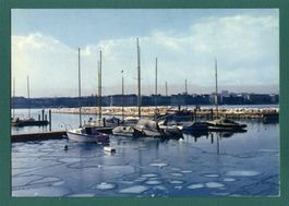 Genève, Début de banquise dans la rade, 1974, gelaufen