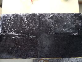 Paillettenstoff schwarz, elastisch