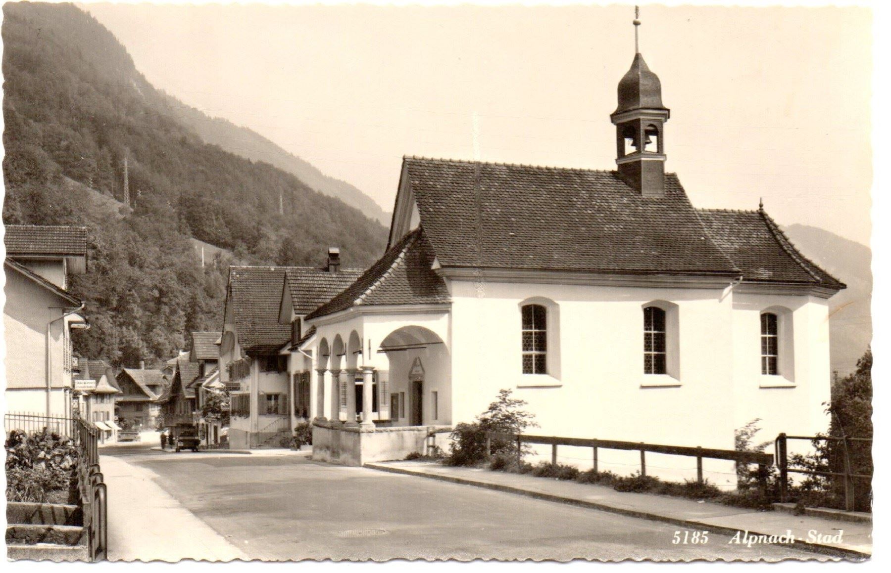 Cartoline postali: ALPNACH-STAD Restaurant, Bäckerei, Auto – Nuovo (secondo la descrizione) da Jona venduto da philajona