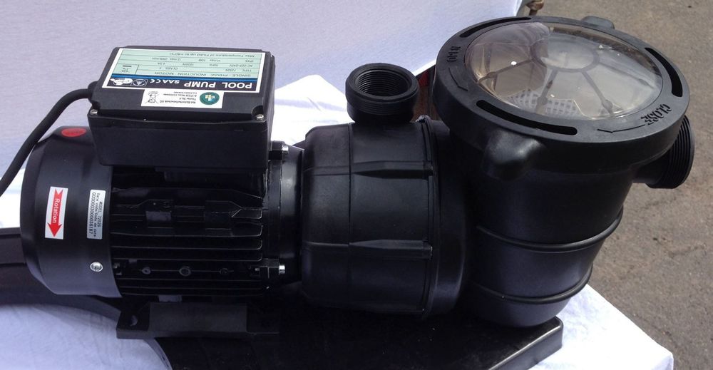 HST Profi Poolpumpe 19 M³/h 1100W - Für Pools Bis 80 M³