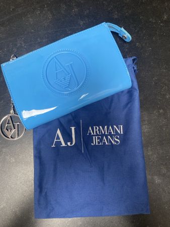 Original Armani Jeans Tasche, hellblau, neuwertig!