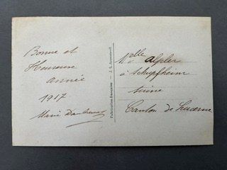 Cartoline postali: SEIDENPOSTKARTE 1917 – Usato da Honau venduto da Ritika 1