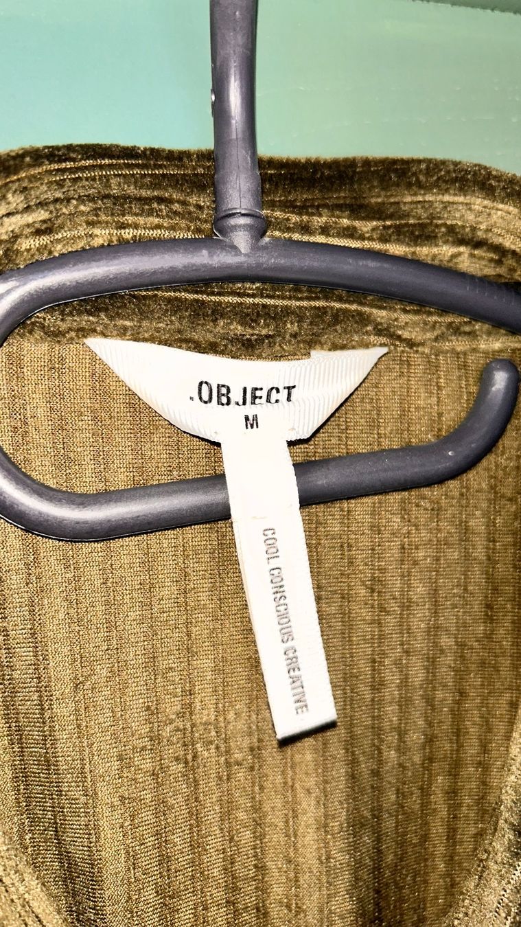 Blusen: Samtkleid/Bluse M olivgrün – Gebraucht aus Schwyz von Maerzetuepfli 4