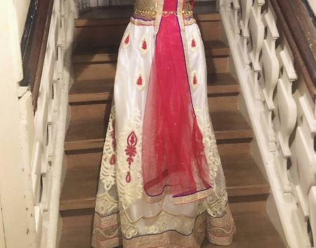 Weisser Lehenga Rock