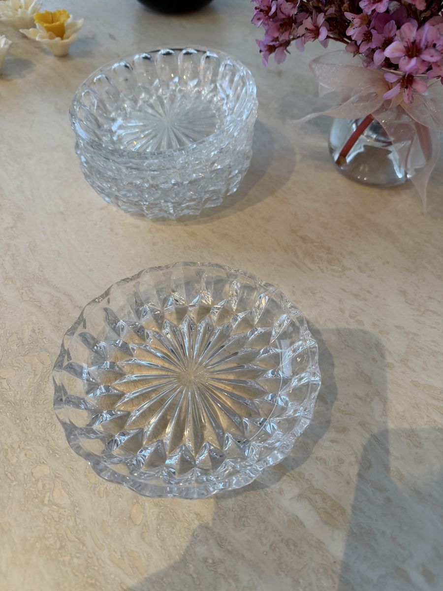 Piatti: Kristall Teller Set Sternschliff Vintage – Usato da Baden venduto da Chaochao3 4