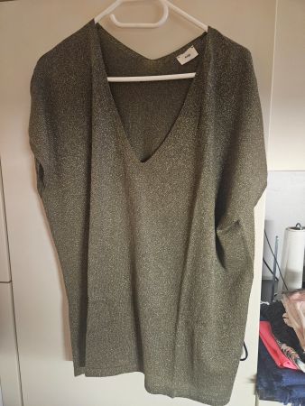 An'Ge Top Grün-Gold (?) ohne Grösse (S/M?)