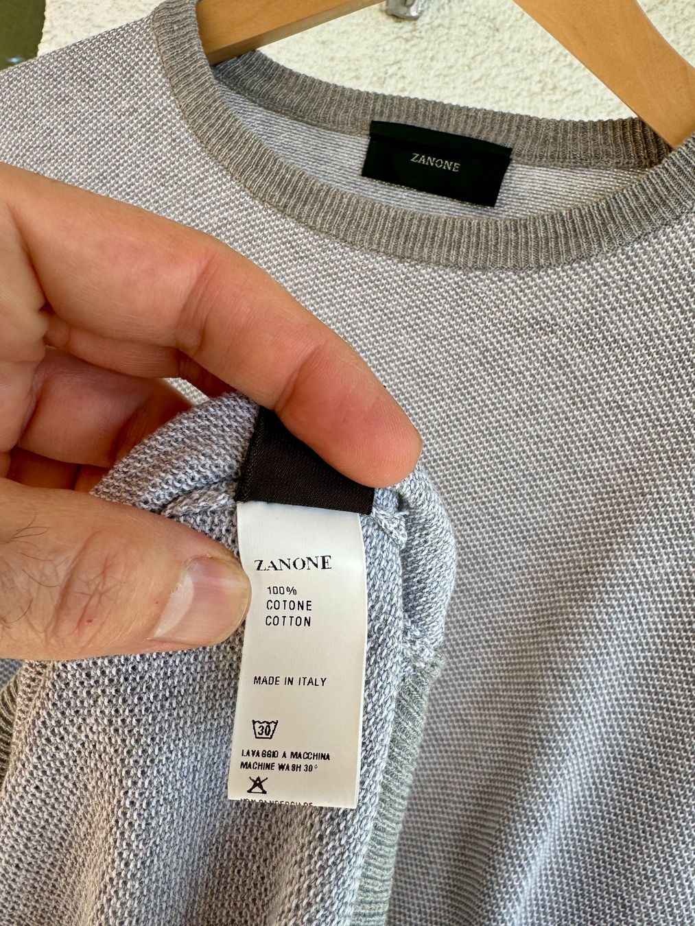 Eleventy Maglioni & Felpe: Pulli ZANONE Gr 48 Hellgrau Slowear – Usato da Männedorf venduto da LTMCS 4