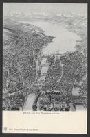 Zürich aus der Vogelperspektive mit Zürichsee