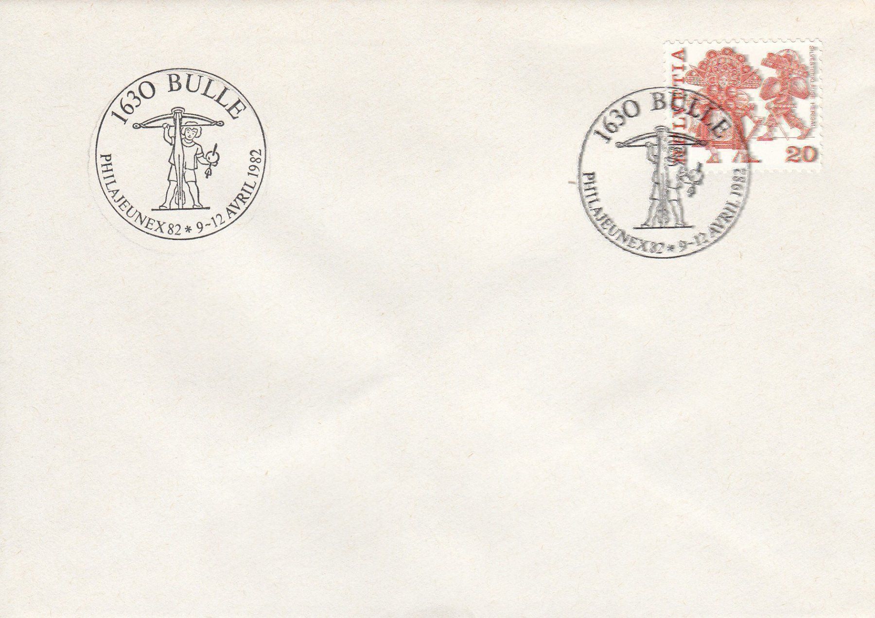 Alle Briefmarken: 1982 1630 Bulle Philajeunex – Gebraucht aus Spreitenbach von Mustang_1105