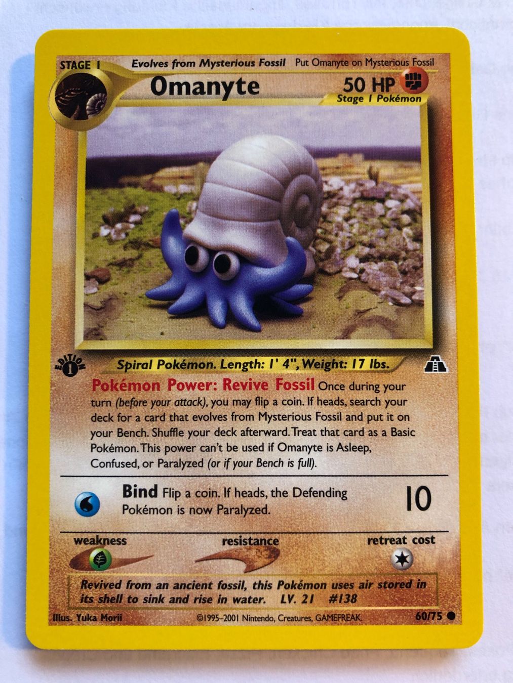 Carte collezionabili: Omanyte 1st Neo Discovery - MINT - ab 1.- – Usato da Giubiasco venduto da dan_pr8b