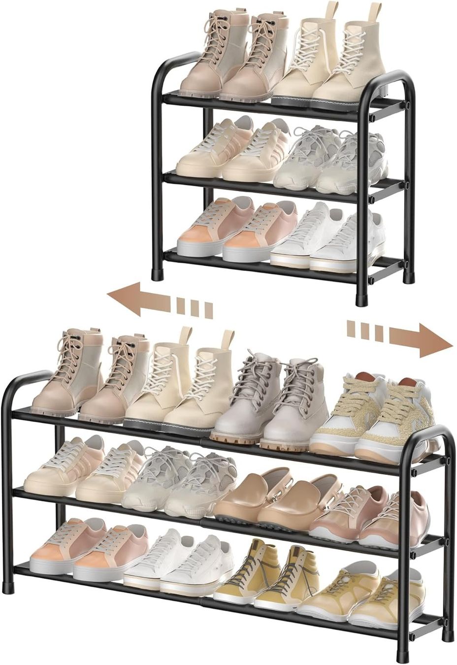 Guardaroba: Schuhregal, 3 Ebenen, 45 bis 83cm – Nuovo e nell'imballaggio originale da Nuglar venduto da SaleRitter 1