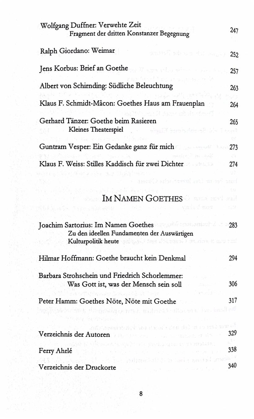 Libri: Im Namen Goethes – Nuovo (secondo la descrizione) da Sarnen venduto da Livres 6