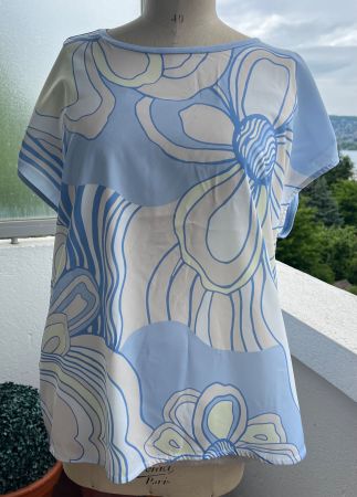 OPUS Sommerbluse mit Blumenmuster, Gr. 44