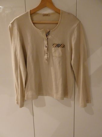 Beiges Langarmshirt von EFIXELLE Gr. M - M240451