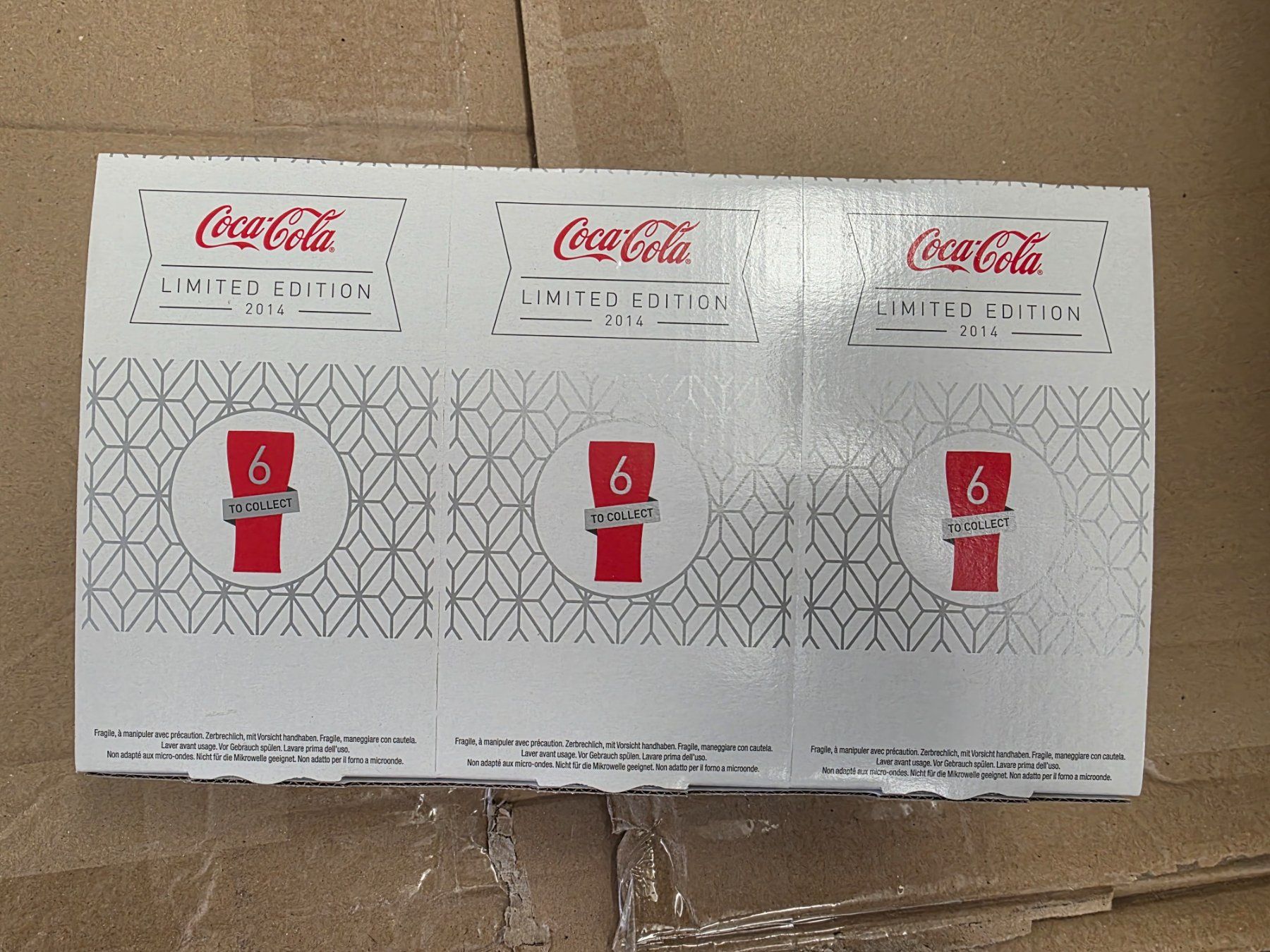 Coca-Cola Bicchieri: Cola Gläser Limited Edition 2014 – Nuovo e nell'imballaggio originale da Lostorf venduto da rubileo 3