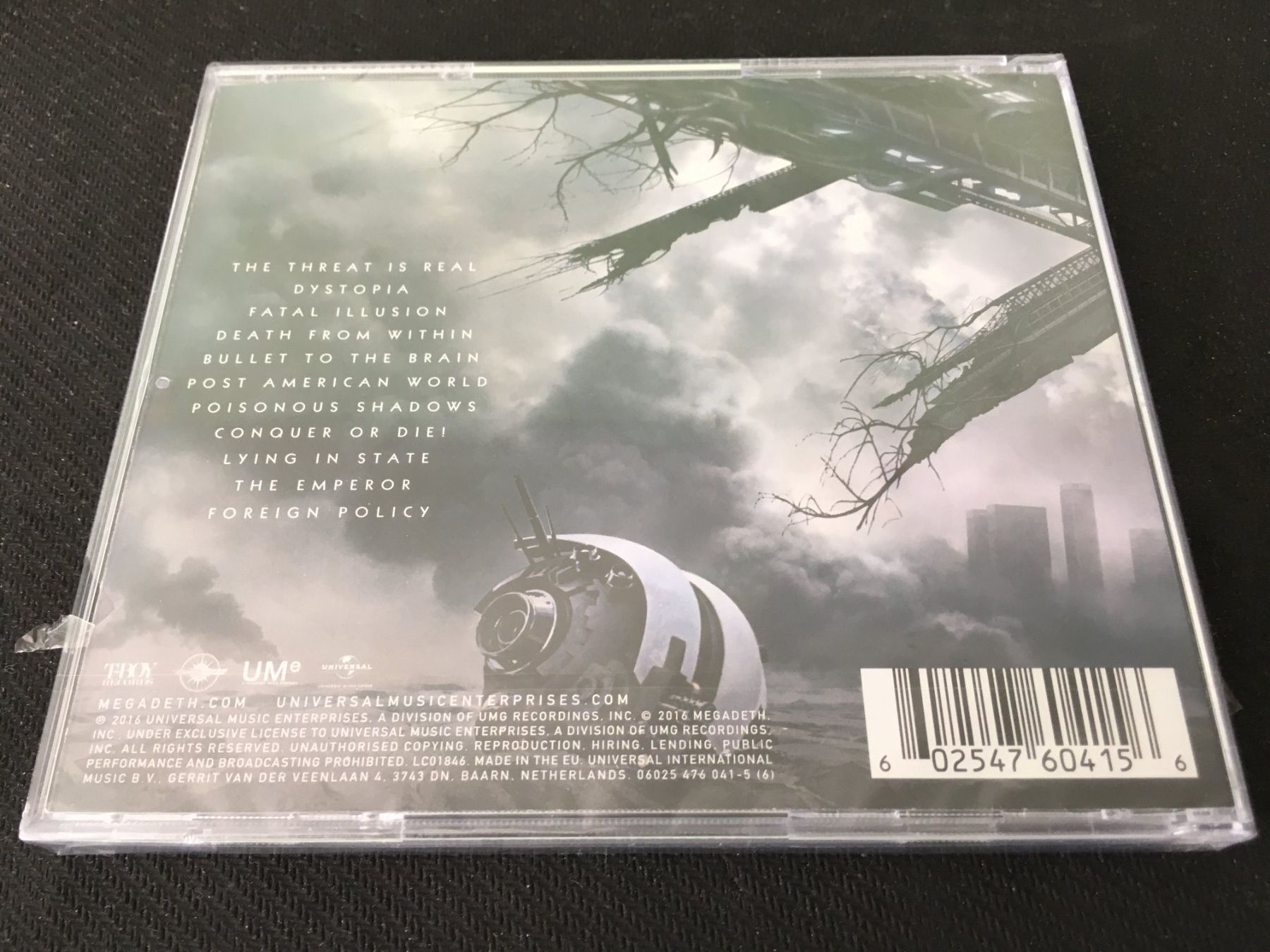 CD: Megadeath - Dystopia -CD- Neu/Sealed – Nuovo e nell'imballaggio originale da St.Gallen venduto da MedienJoe 1
