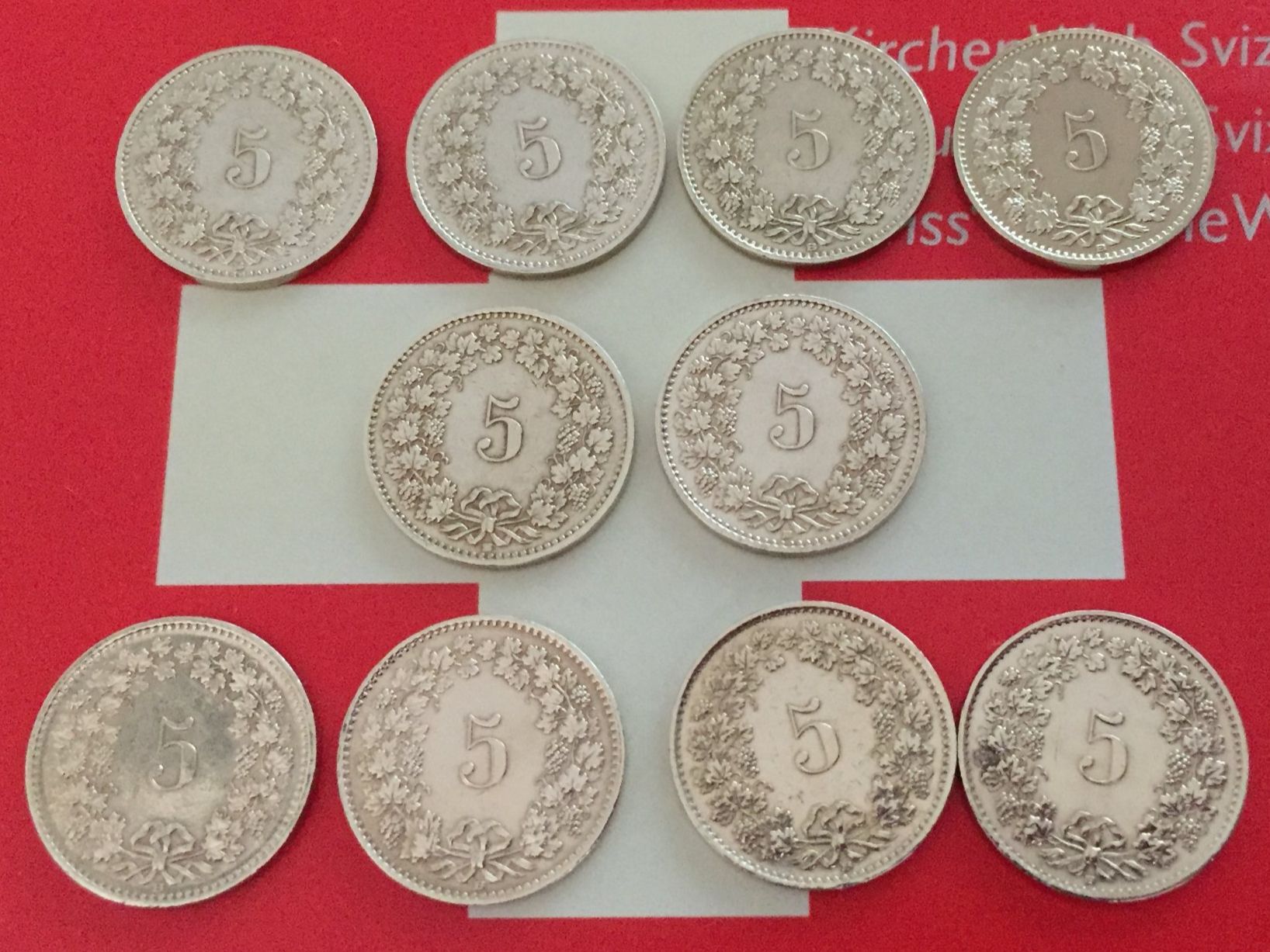 Tutti le monete: 5 Rappen 1990-1999 komplett – Usato da Elsau venduto da herbybay 3