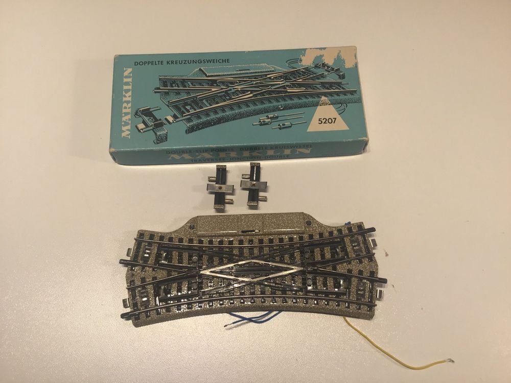 Traversée de jonction double avec ballast-HO 1/87-PIKO 55424