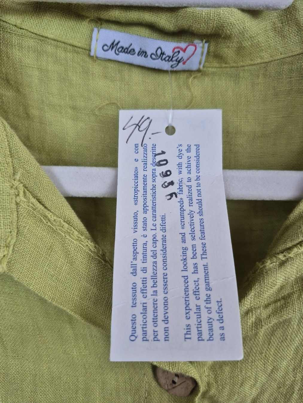 Blusen: Leinenbluse – Neu (gemäss Beschreibung) aus Rorschach von Bodensee-65 2