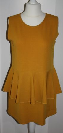 Kleid ohne Ärmel maisgelb Gr. XL