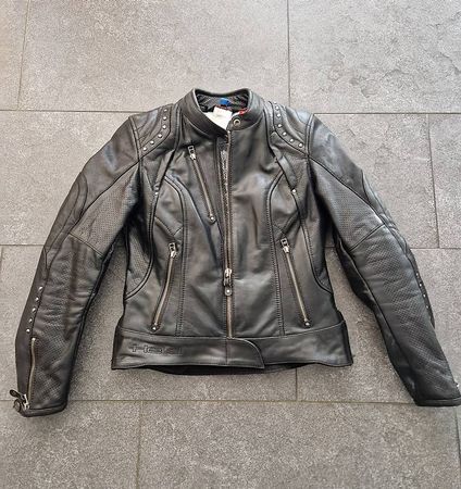 Held Motorrad Jacke und Hose Leder schwarz Gr.38