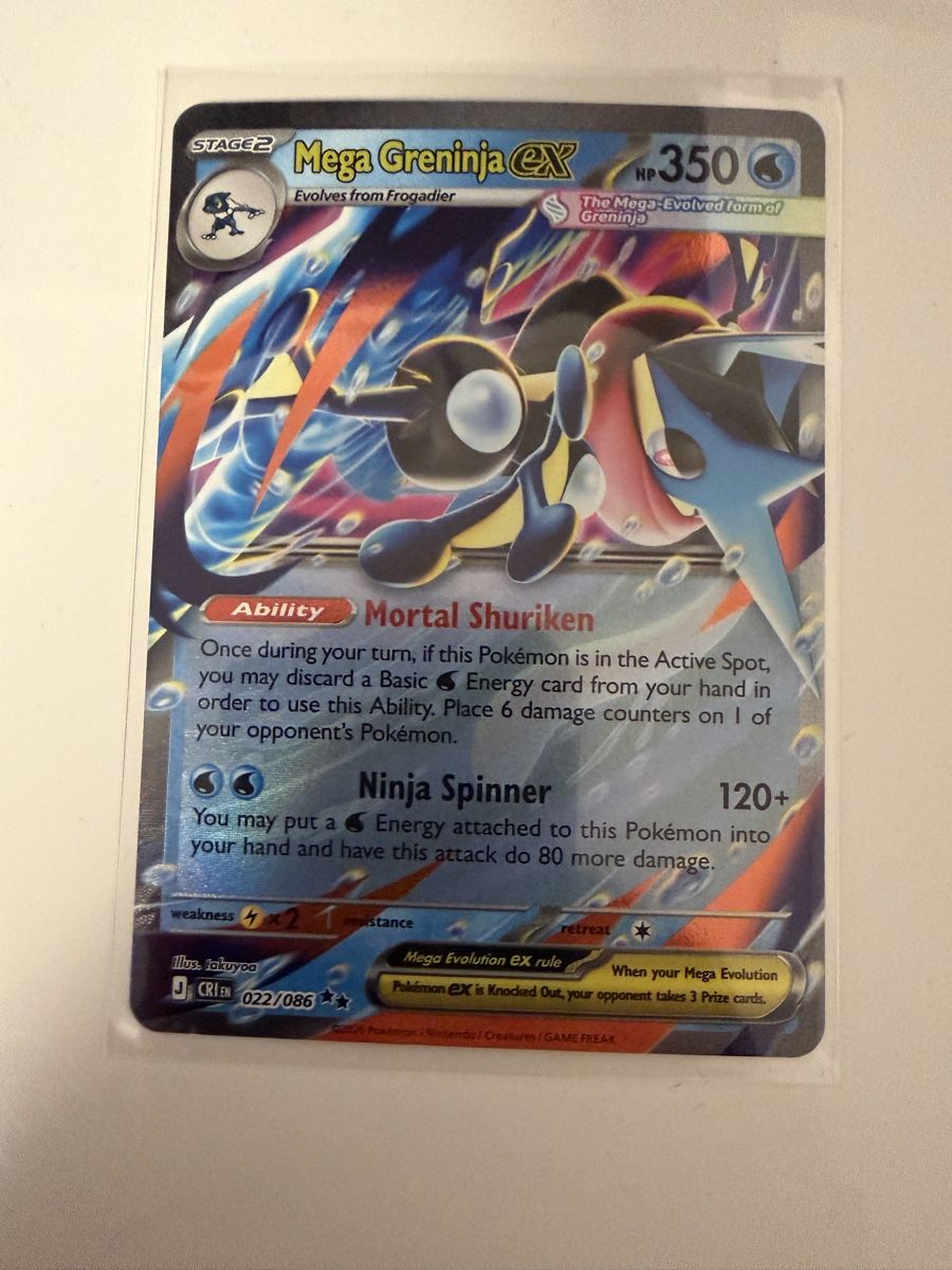 Pokémon Carte collezionabili: Mega Greninja EX 022/086 EN – Nuovo (secondo la descrizione) da St. Margrethen SG venduto da mar_r9qg