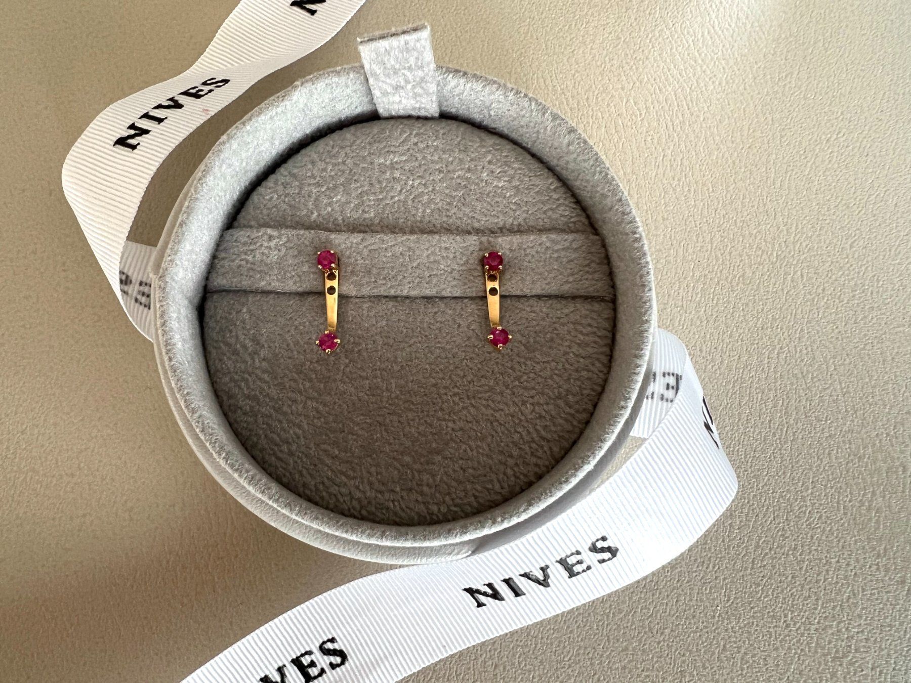 Ohrringe & -stecker: 18k Gold Rubin Ohrringe mit Ear Jackets – Gebraucht aus Kilchberg ZH von NIVESoutlet 2