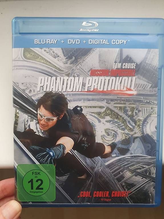Tutti i DVDs: Mission impossible - Phantom Protokoll (Blueray + DVD) – Nuovo (secondo la descrizione) da Widnau venduto da El_Capitan5