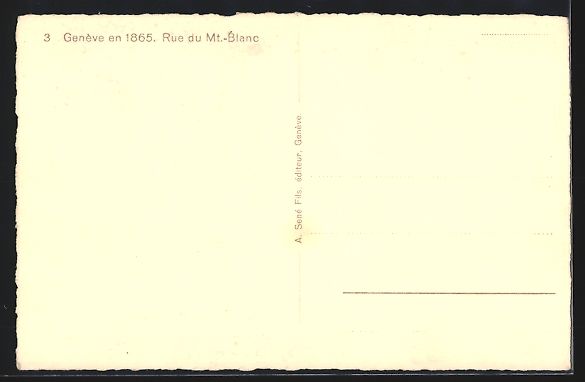 Cartoline postali: Genève, Rue du Mt.-Blanc, Strassenparti – Usato da Berlin venduto da bartko-reher 1