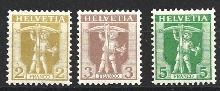 Tutti i francobolli: 1907-09 Schweiz – Nuovo e nell'imballaggio originale da Trübbach venduto da Sammer51