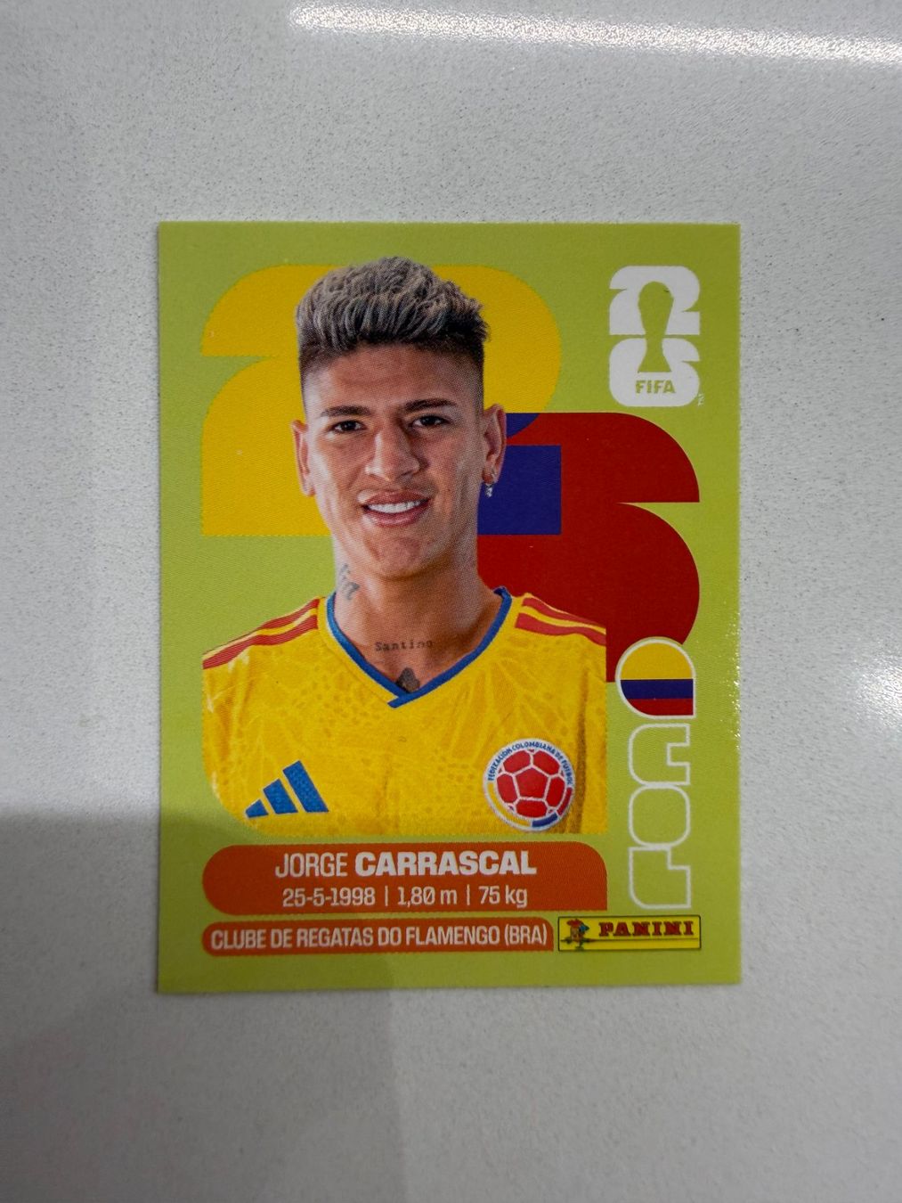 Panini Cartes à collectionner: Panini FIFA WM 2026 Jorge Carrascal COL 16 – Neuf (Voir description) à Romanshorn par n90_57b8