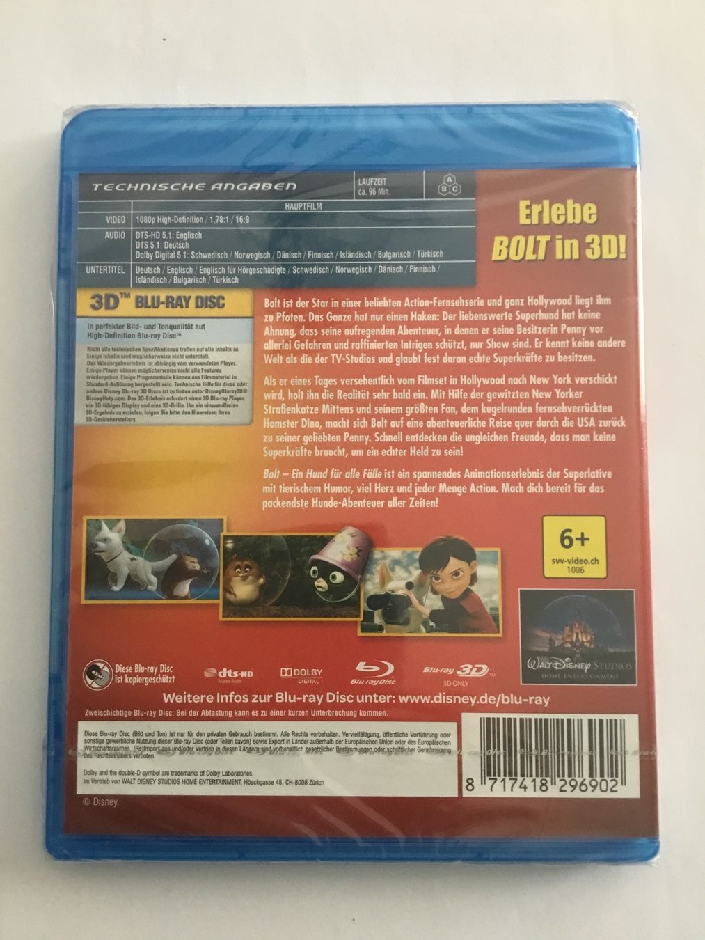 Tutti i DVDs: Bolt 3D Blu Ray Neu Original verpackt – Nuovo e nell'imballaggio originale da Blauen venduto da sternchen66 1