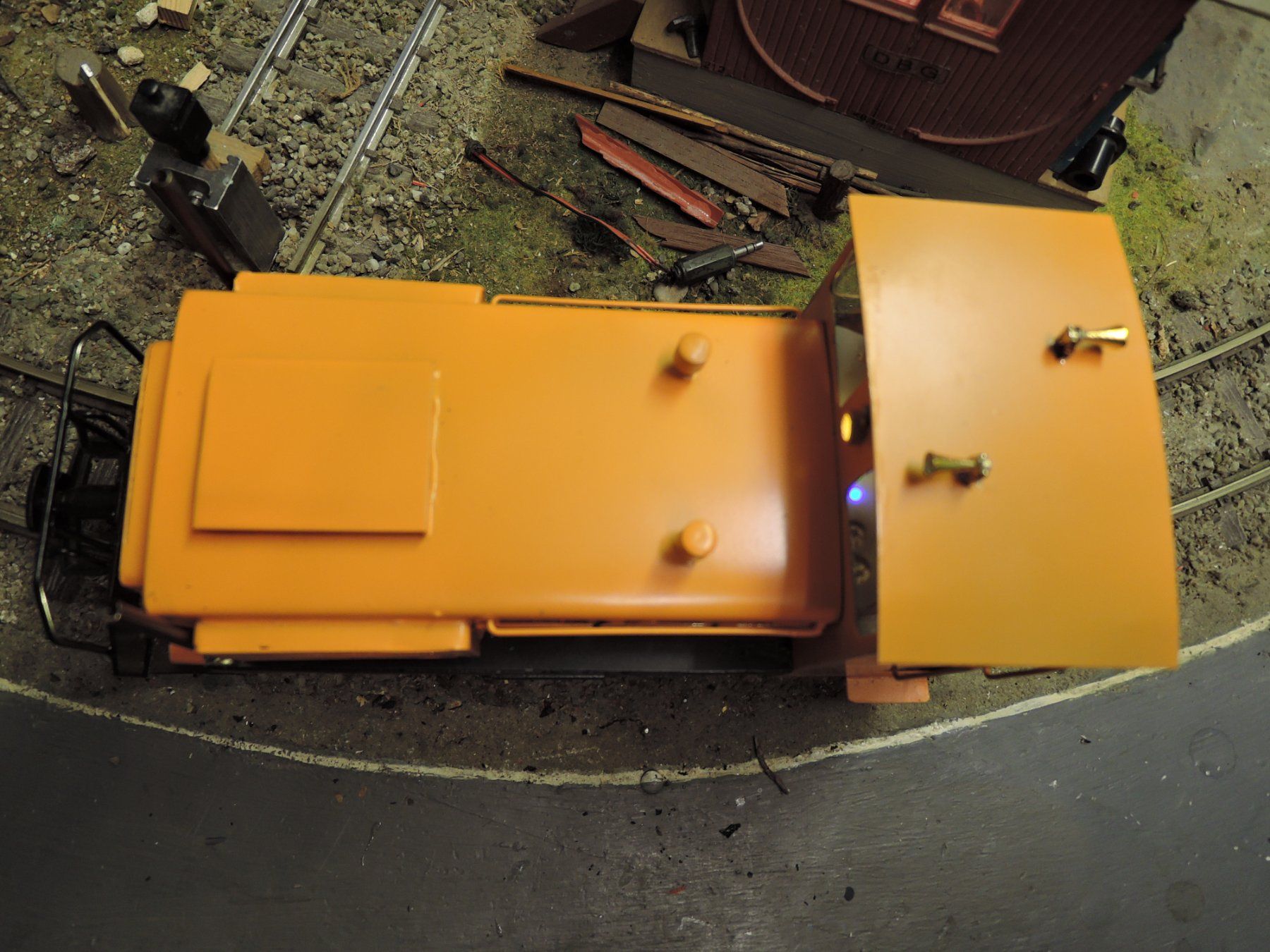 Modelleisenbahnen: RhB Lok (Traktor) Eigenbau aus Messing – Gebraucht aus Magden von dbglgb 4