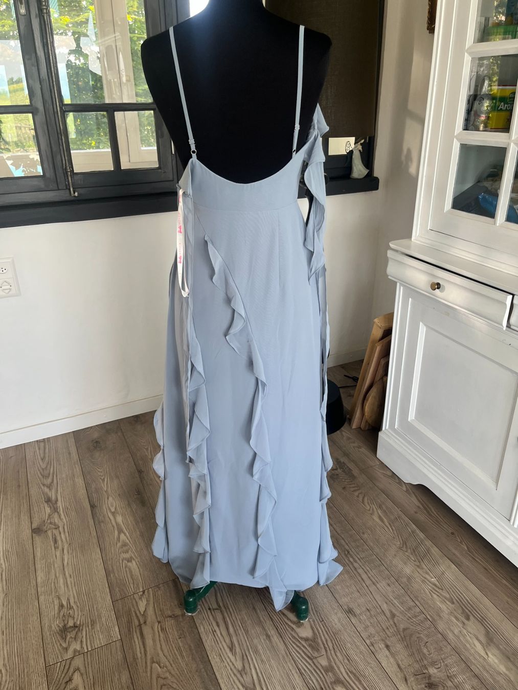 Vestiti: Robe Fourreau en Mousseline Acier Bleuté xs – Nuovo (secondo la descrizione) da Seiry venduto da vanille08 3