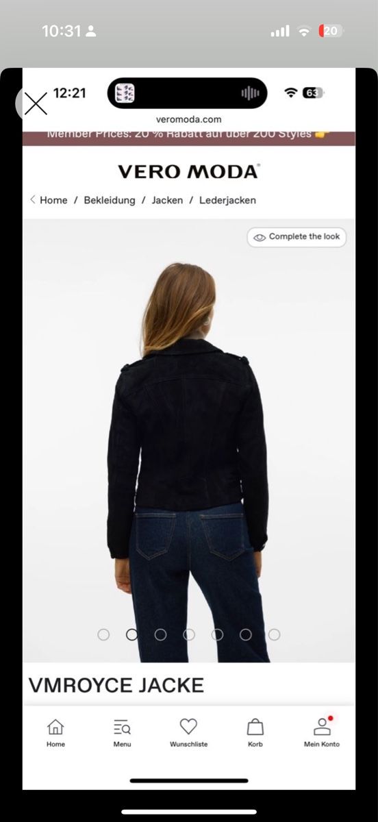 Vestes: Wirdlederjacke Schwarz, Grösse 38, NEU! – Neuf avec emballage d'origine à Niederglatt ZH par neunzehn82 2