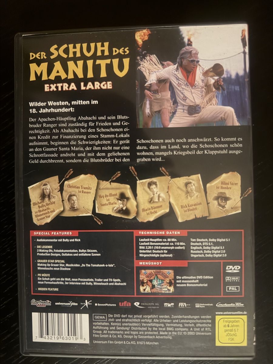 Tous les DVDs: Der Schuh des Manitu Extra Large Edition DVD – D'occasion à Lausen par EisAmStiel94 1