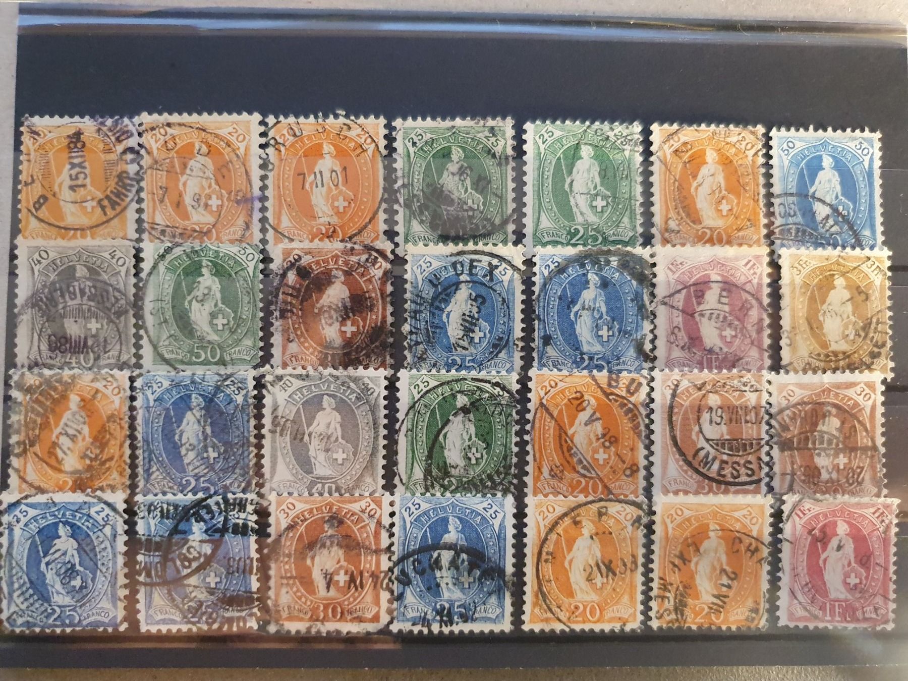 Alle Briefmarken: Lot Stehende Helvetia #9 – Gebraucht aus Balgach von SIMEON27